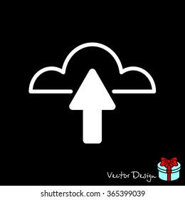Web line icon. Cloud upload, download