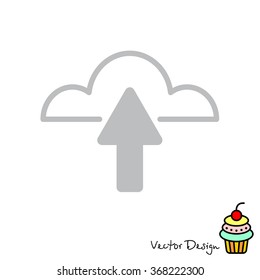 Web line icon. Cloud upload, download