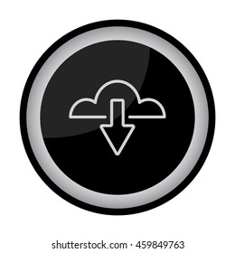 Web line icon. Cloud upload, download