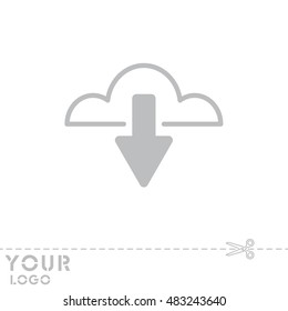 Web line icon. Cloud upload, download