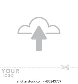 Web line icon. Cloud upload, download