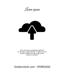 Web line icon. Cloud upload, download