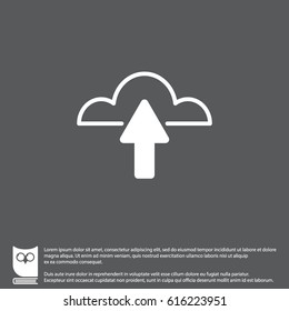 Web line icon. Cloud upload, download