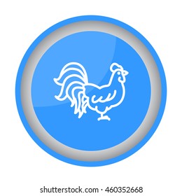 Web line icon. Cock