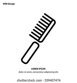 Web line icon. Comb