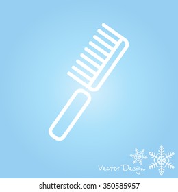 Web line icon. Comb