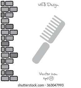 Web line icon. Comb