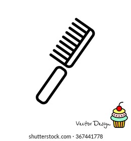Web line icon. Comb