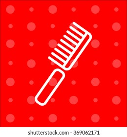 Web line icon. Comb