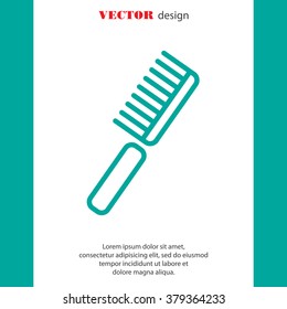 Web line icon. Comb