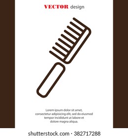Web line icon. Comb