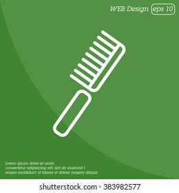 Web line icon. Comb