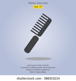 Web line icon. Comb