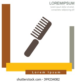 Web line icon. Comb