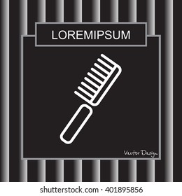 Web line icon. Comb