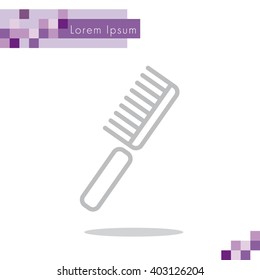 Web line icon. Comb