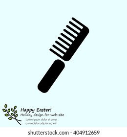 Web line icon. Comb