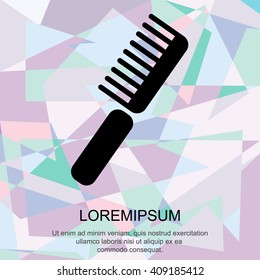 Web line icon. Comb