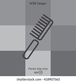 Web line icon. Comb