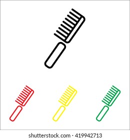 Web line icon. Comb