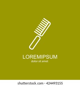 Web line icon. Comb