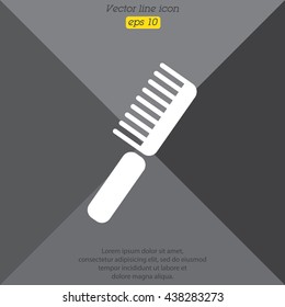 Web line icon. Comb
