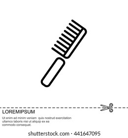 Web line icon. Comb