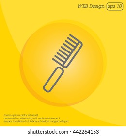 Web line icon. Comb