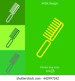 Web line icon. Comb