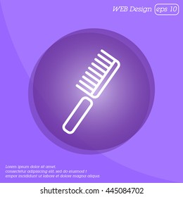 Web line icon. Comb