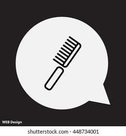 Web line icon. Comb