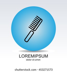 Web line icon. Comb