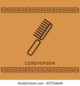 Web line icon. Comb