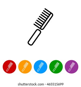 Web line icon. Comb