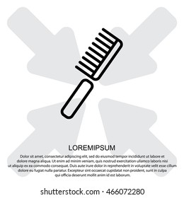 Web line icon. Comb