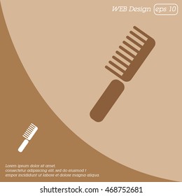 Web line icon. Comb