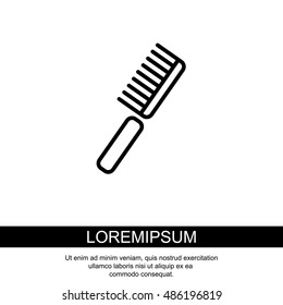 Web line icon. Comb