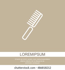 Web line icon. Comb