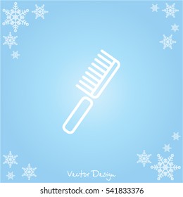 Web line icon. Comb