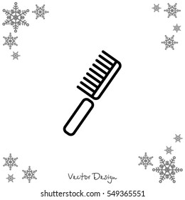 Web line icon. Comb