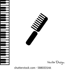 Web line icon. Comb