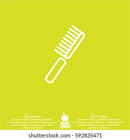 Web line icon. Comb