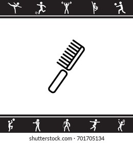 Web line icon. Comb