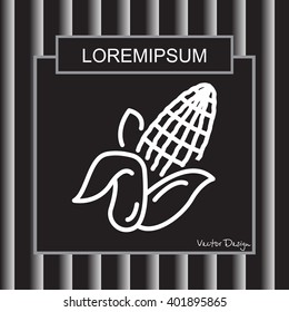 Web line icon. Corn