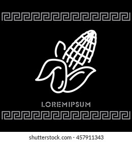 Web line icon. Corn