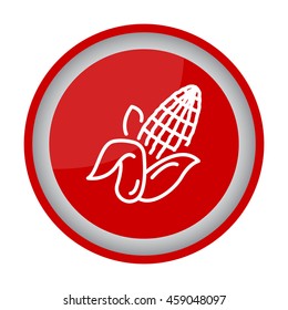 Web line icon. Corn