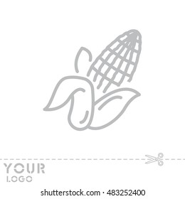 Web line icon. Corn