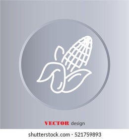 Web line icon. Corn