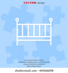 Web line icon. Crib