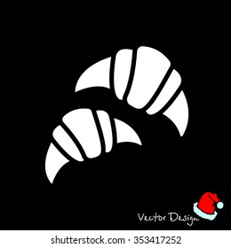 Web line icon. Croissants